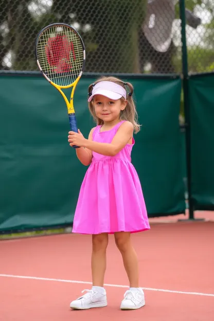 Vestido de tenis para chicas con diseños únicos y atractivos