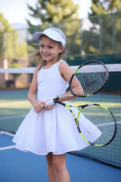 Vestido de tenis para niñas con estilo y funcionalidad