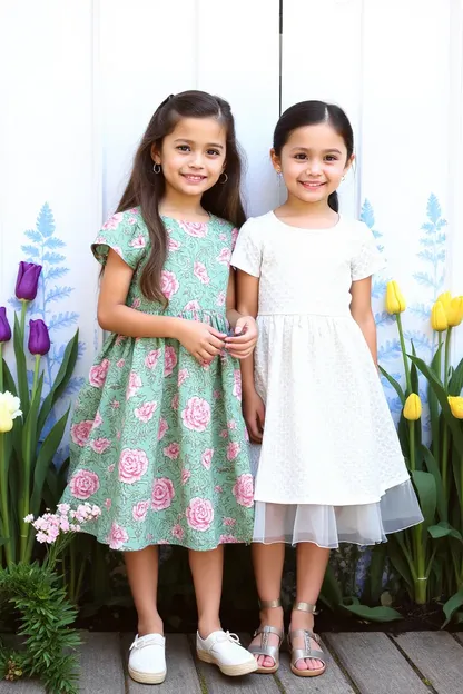 Vestidos de primavera para las niñas en un momento de renovación y crecimiento