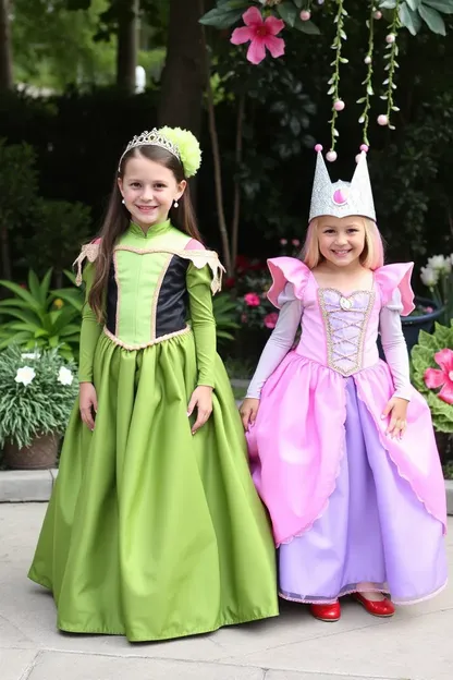 Vestidos de princesa para el mundo de fantasía de las niñas