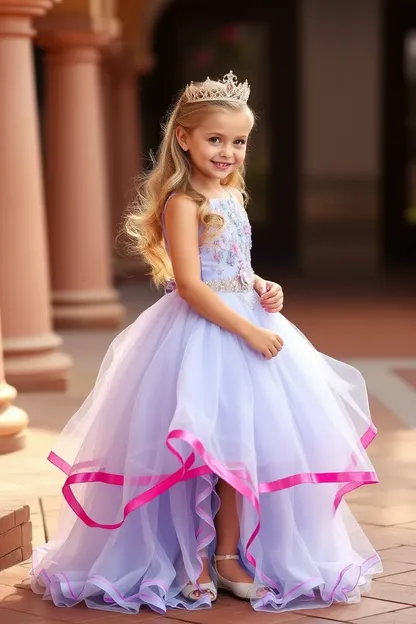 Vestidos de princesa para fiestas de cumpleaños de niñas