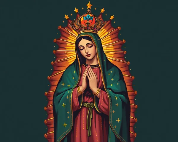 Virgen de Guadalupe Ícono Simbólico Católico PNG