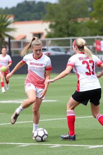 Visita a los instalaciones de fútbol de las chicas de William Jewell