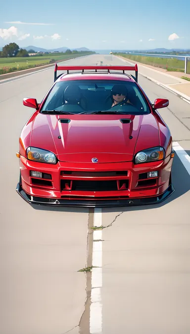 Vista general del diseño del coche Nissan Skyline GTR R34 de 2002