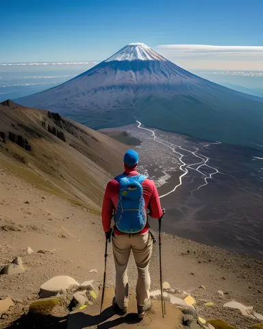 Vista impresionante del Monte Fuji desde la cima