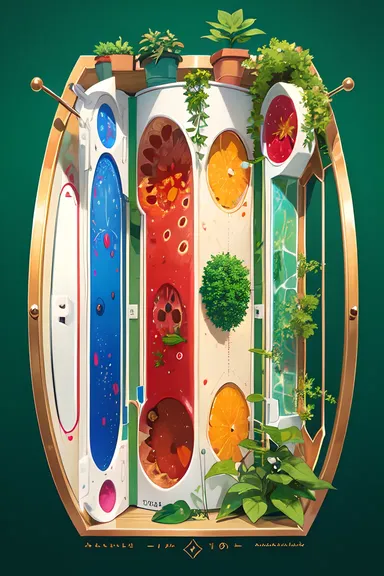 Visualización de la estructura de célula animal y vegetal