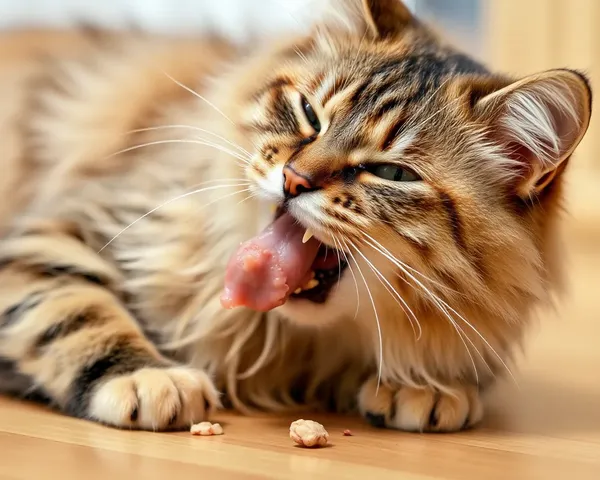 Vómito de Pelotas de Gato: Momento Grosero Capturado