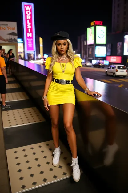 Worldstarhiphop destaca a una chica con vestido amarillo