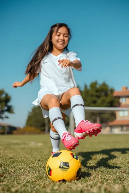 Zapatos de fútbol para niñas: Diseño cómodo y de apoyo