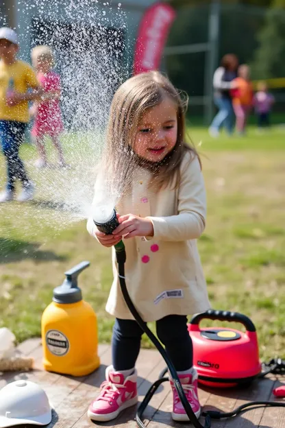 Zona de Entretenimiento para Niñas en el Jardín de Juegos: Destino de Juegos de Agua para Niñas