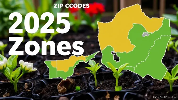 Zonas de plantación por código postal para 2025 liberadas