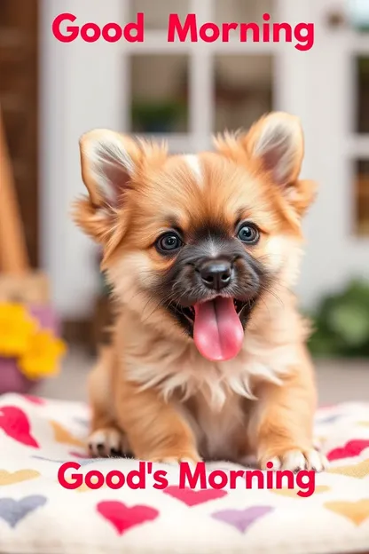 ¡Buenos Días Imágenes de Perra: Fotos de Perra Feliz por la Mañana