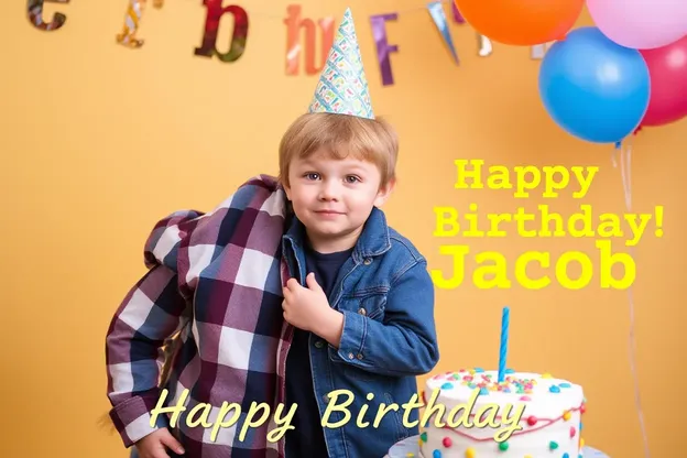 ¡Cumpleaños Feliz Jacob, Imágenes para Tarjetas y Invitaciones Personalizadas