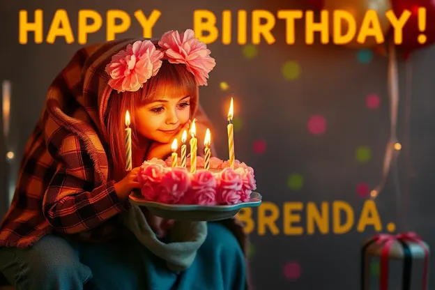 ¡Feliz Cumpleaños Brenda Imágenes para Tarjetas de Cumpleaños Personalizadas