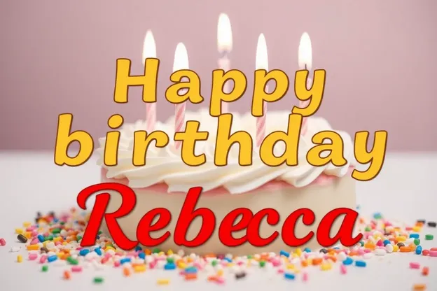 ¡Feliz cumpleaños Rebecca imágenes con deliciosos pasteles