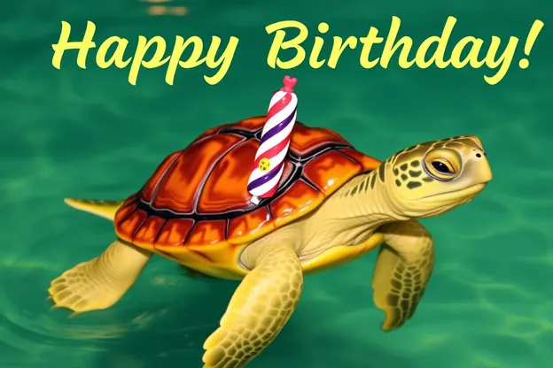 ¡Feliz cumpleaños Tortuga Imágenes con ilustraciones alegres