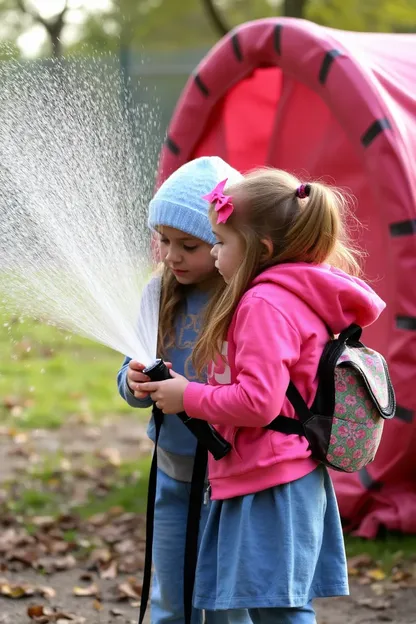 Área de juego al aire libre para niñas: Diversión de agua para niñas