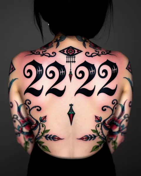 222 designs de tatouage pour ceux nés le 22 février