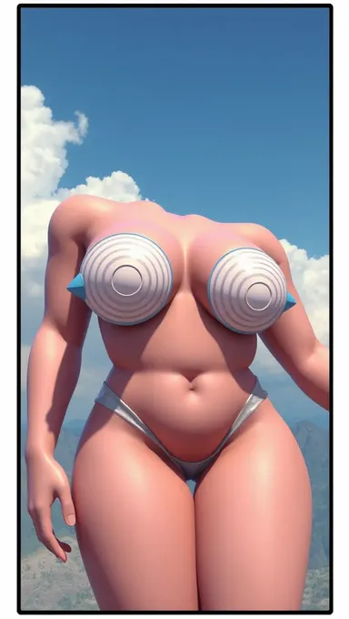 3D Gros Seins Créent un Impact Visuel Époustouflant