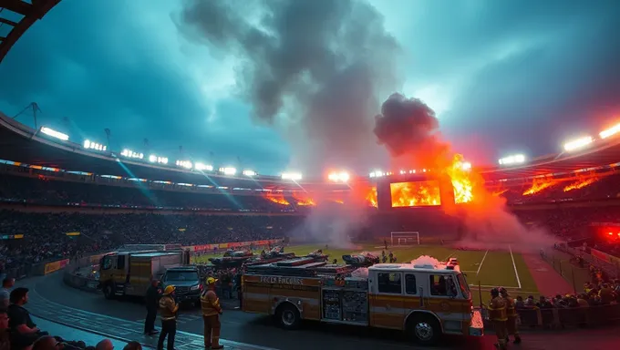 Accident de feu au stade en 2025 confirmé