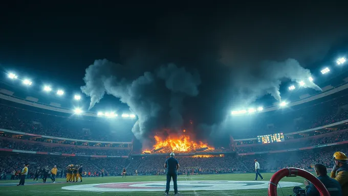 Accident tragique de stade de feu en 2025