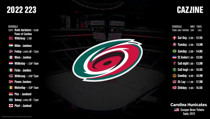 Achetez des billets pour la mi-saison du calendrier 2025 des Hurricanes de Carolina