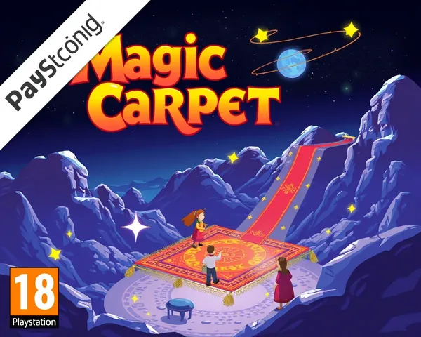 Affiche de couverture du tapis magique PS1 PNG