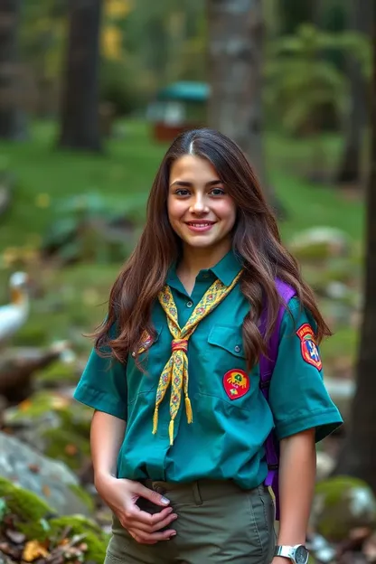 Alaina Dawson dirigeante de guide de scoutisme féminin