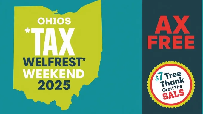 Alerte de réduction pour le week-end sans impôt en Ohio 2025