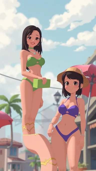 Animation de Grands Seins dans une Aventure de Fantasy