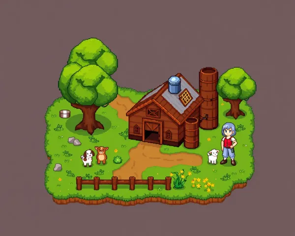 Animaux de ferme de ferme de Valley de Stardew en PNG