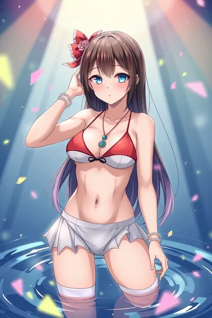 Anime fille AI bikini NSWF