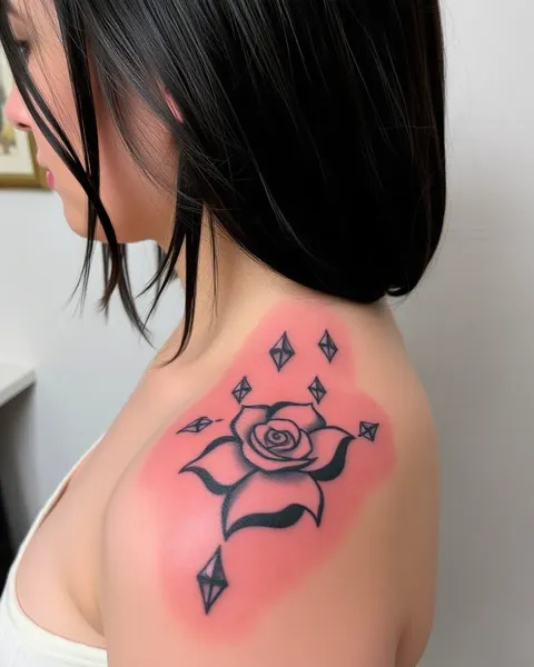 Après une semaine, le tatouage se lève lentement