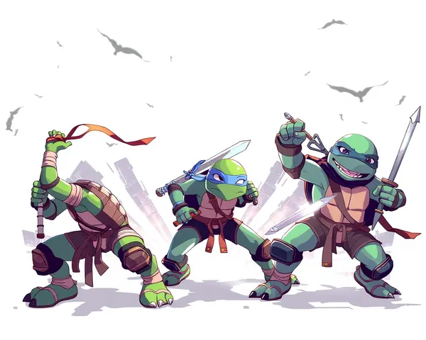 Art PNG des Tortues Ninja pour les fans