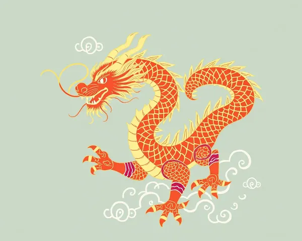 Art de Dragon Chinois Png Peinture Numérique