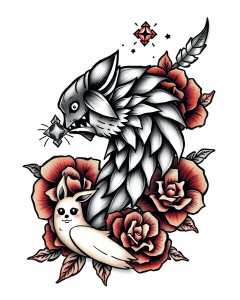 Art de Tatouage Illustratif avec Signification Culturelle