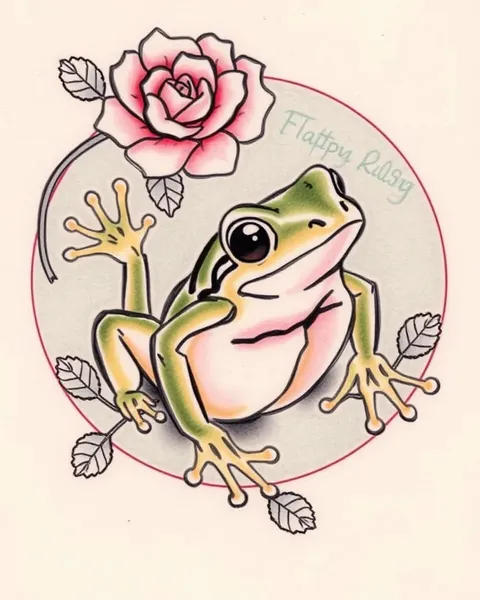 Art de tatouage de grenouille japonaise pour manchon et dos