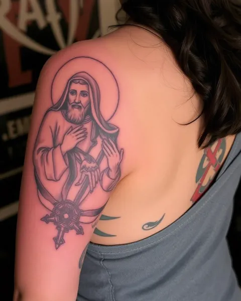 Art de tatouage des saints et des pêcheurs