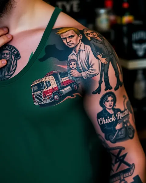 Art de tatouage pour les routiers : symbolisant la liberté et l'aventure