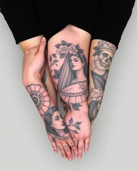 Art du tatouage de manchon pour l'inspiration des femmes