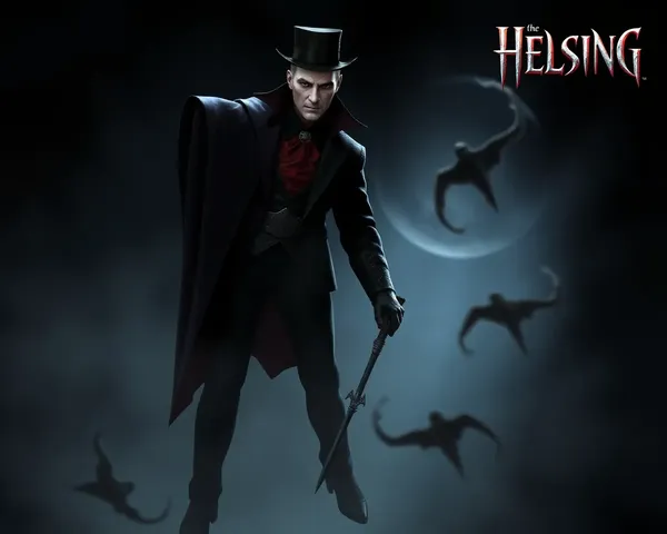 Art graphique de graphics de jeu Dracula Van Helsing en png