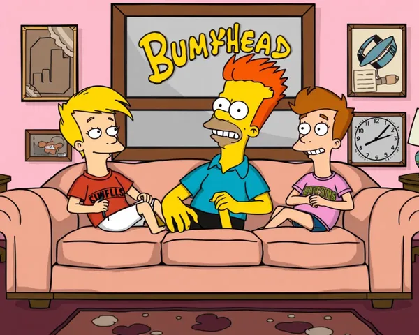 Artwork de canapé de Beavis et Butt-Head en format PNG