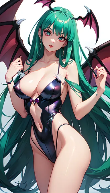 Artwork de fan de Morrigan Aensland hentai publié