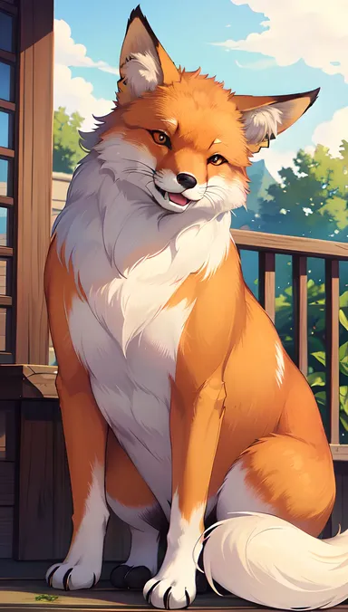 Artwork hentai de renard : Scènes sexy