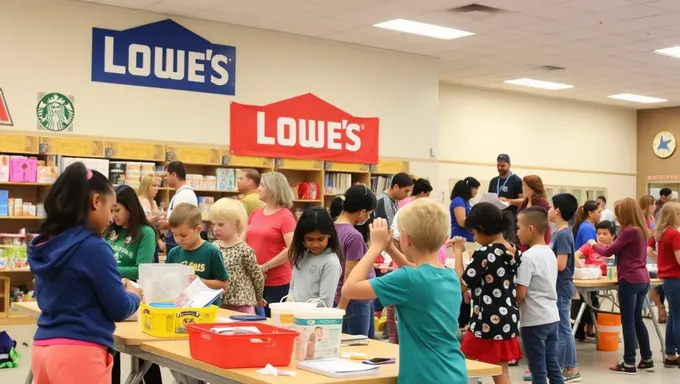 Atelier des enfants Lowes 2025 : hauteurs et calendrier de l'événement