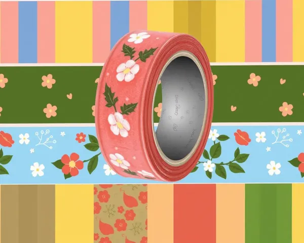 Bande de papier washi : Adhésif unique pour le bricolage et la conception