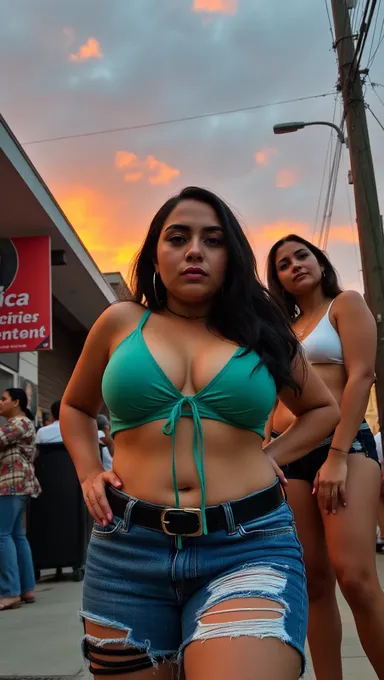 Belles seins mexicains énormes à la plage