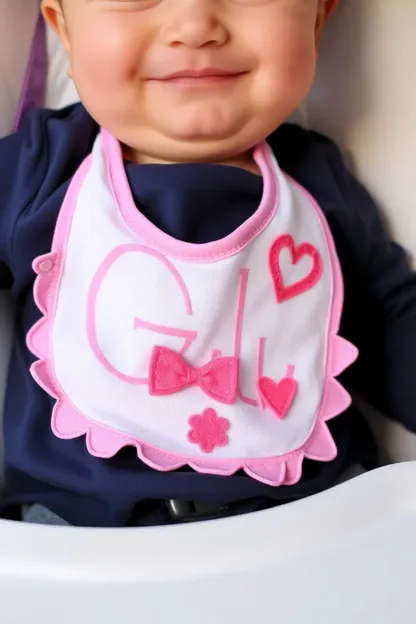 Bibs pour bébé fille pour les repas sales uniquement