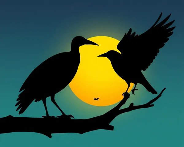 Birds Silhouette PNG Image File Format - Oiseaux Silhouette PNG Format de Fichier d'Image