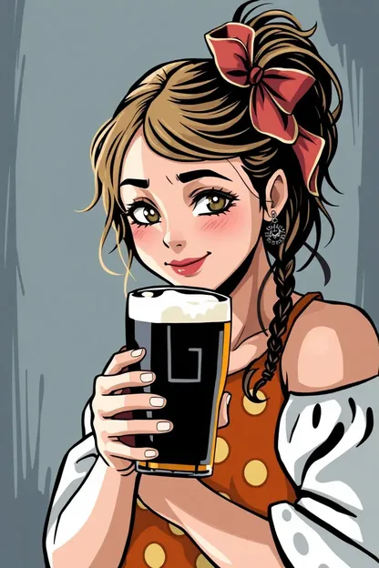 Bière de fille de bonne qualité